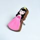 Handmade Acacia Wood Princess Kids Furniture Knob